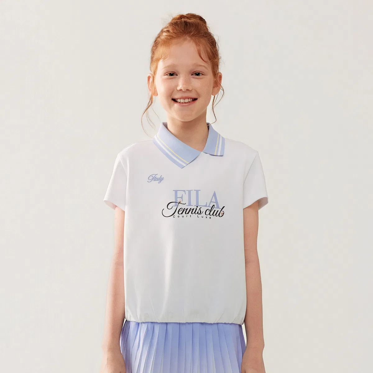 Футболка-поло FILA KIDS Jade White — фото 3
