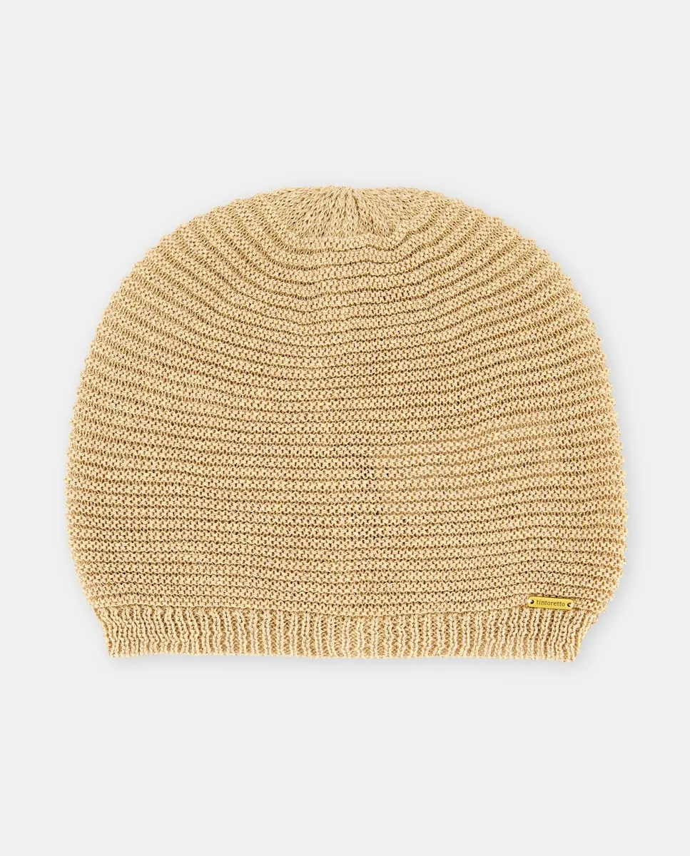 

Вязаная шапка с металлическим эффектом Tintoretto, серебряный