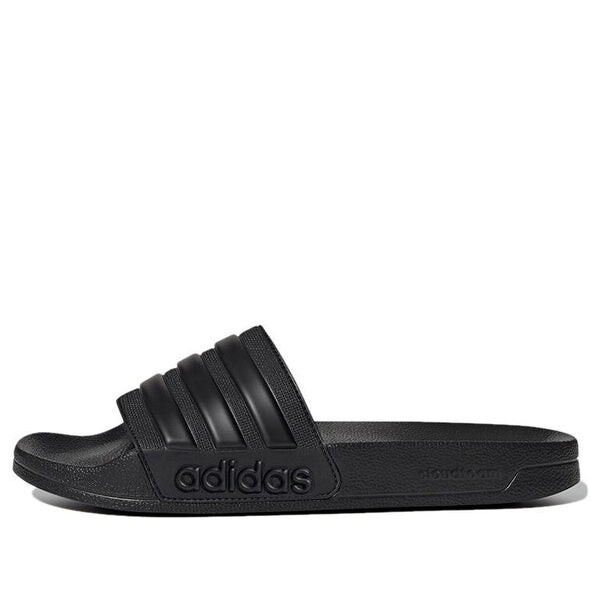 

Тапочки adilette shower slides lightweight cozy casual black slippers Adidas, черный