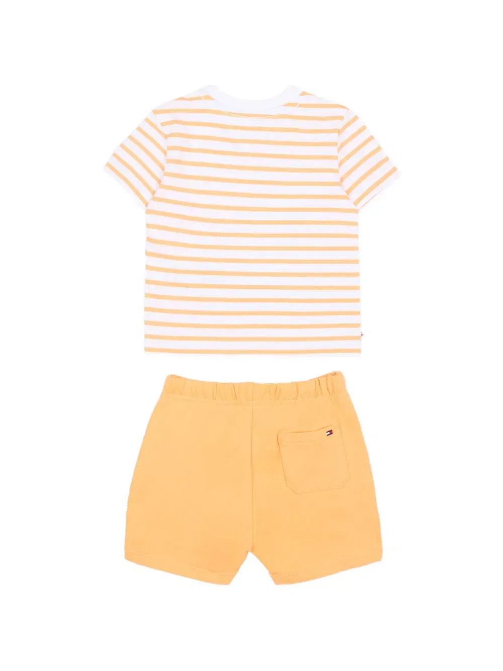 Комплект из полосатых шорт Tommy Hilfiger Junior, оранжевый — фото 2