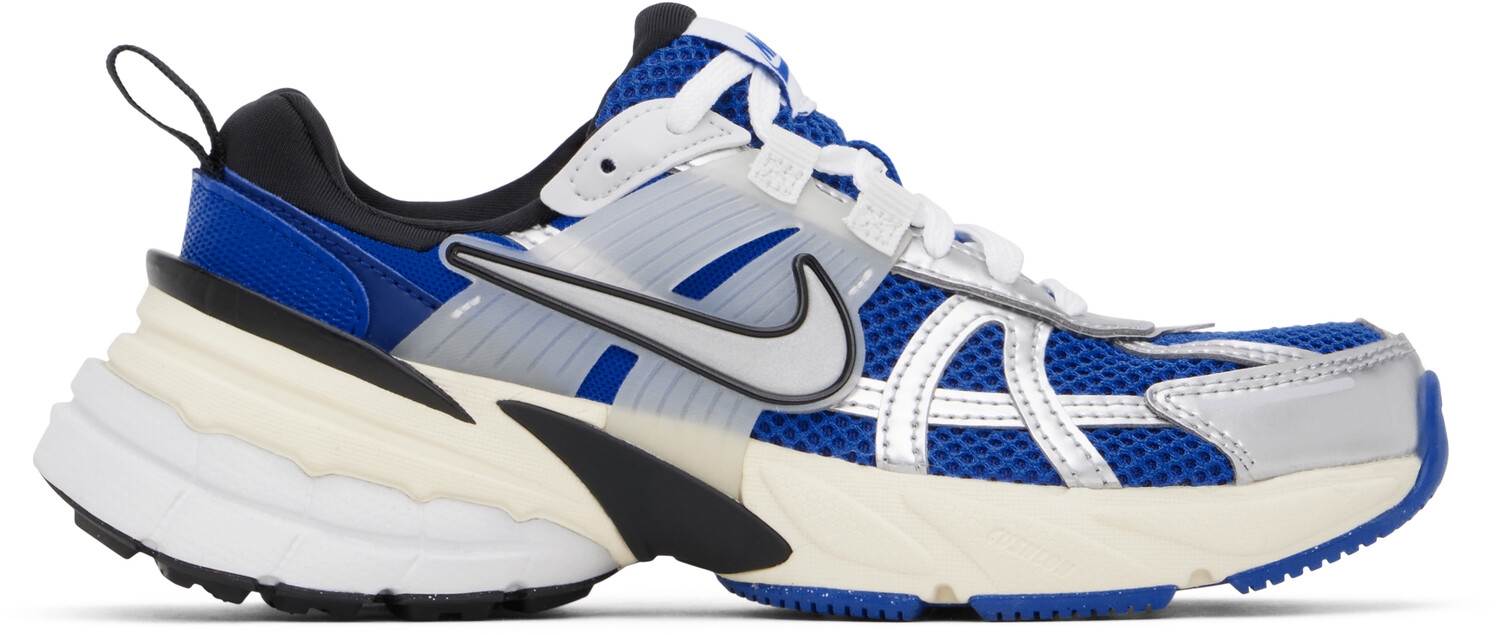 Синие кроссовки V2K Run Nike, Game royal/Metallic silver