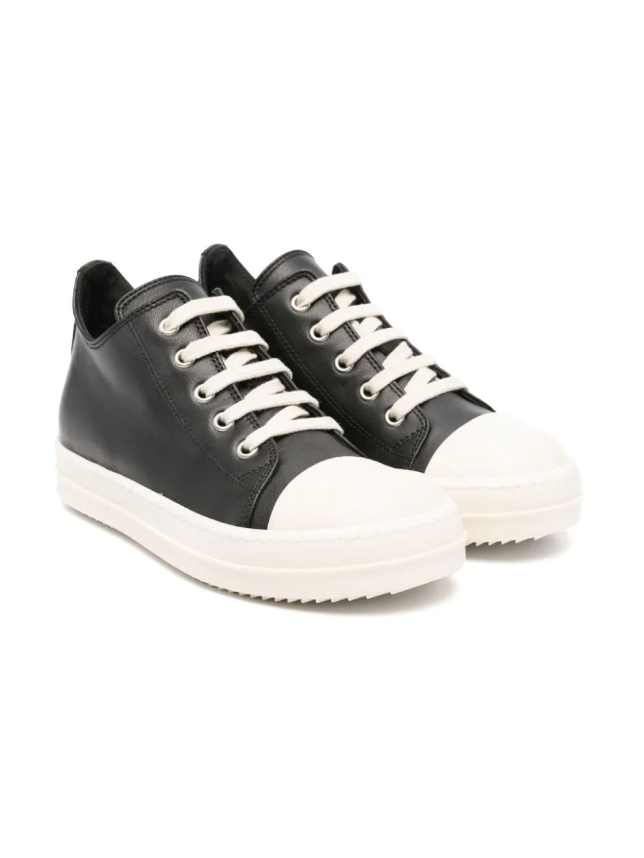 

Кожаные кроссовки Rick Owens Kids, черный