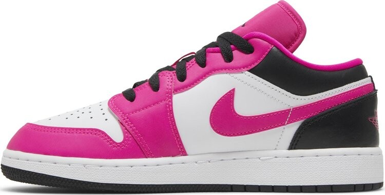 Кроссовки Air Jordan 1 Low GS 'Fierce Pink', розовый — фото 3