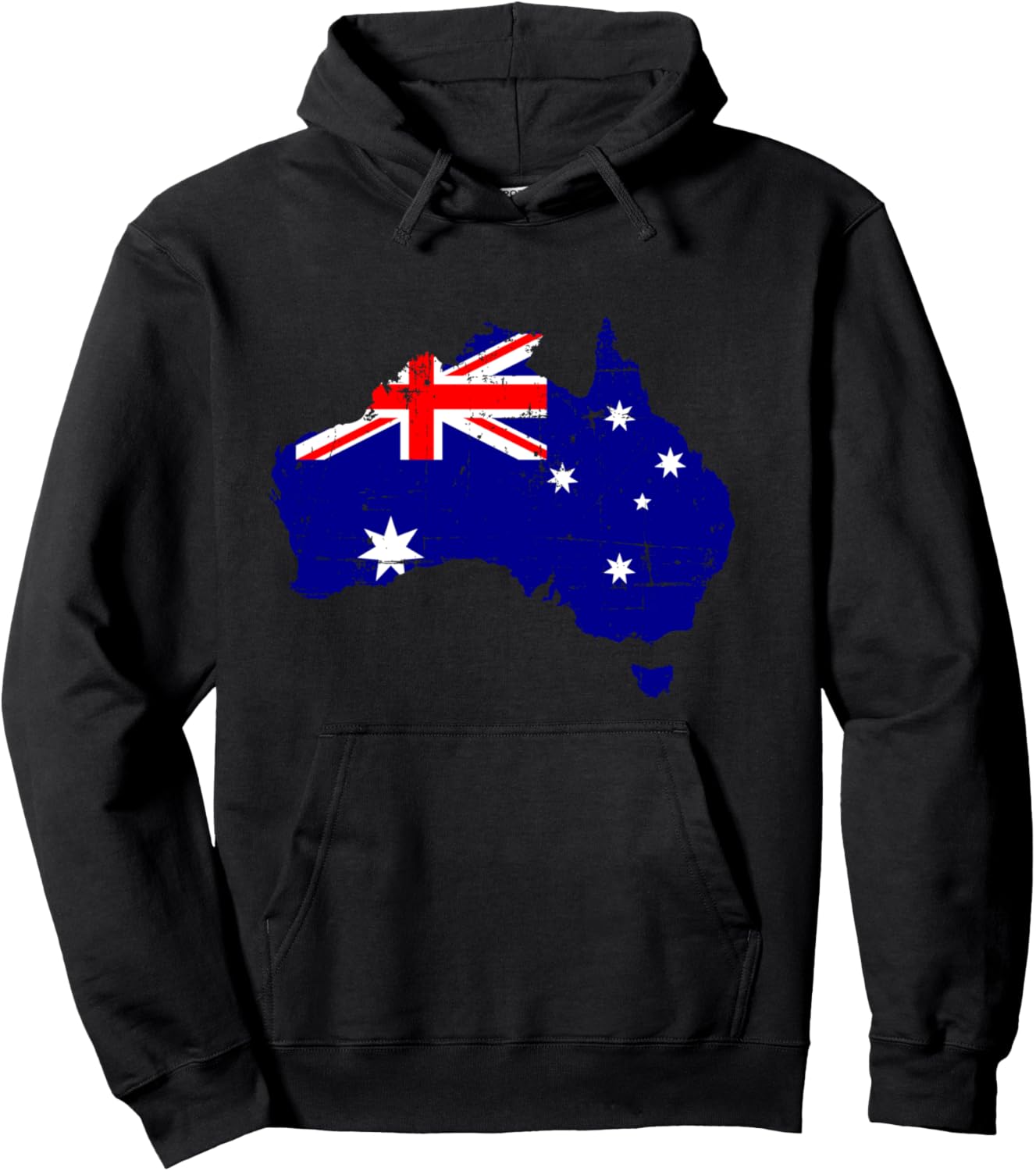 

Худи с изображением карты и флага Австралии Australian Gifts, черный