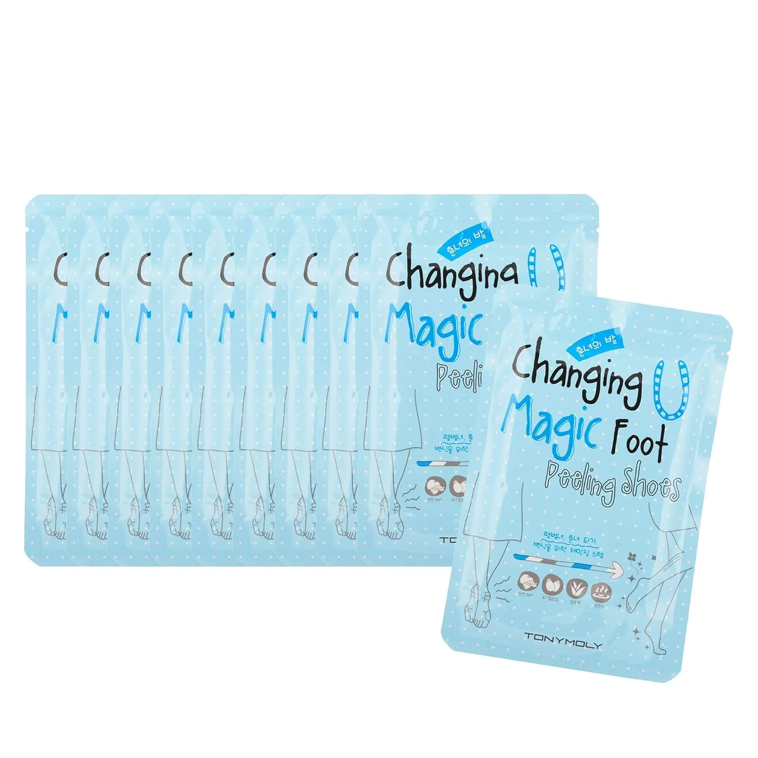 TONYMOLY Changing U Magic Foot Peel Shoes 10 шт. (1 шт.)