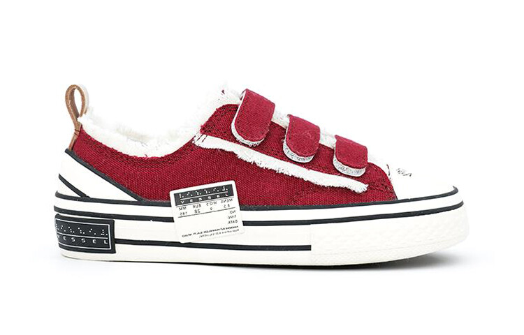 Кроссовки xVESSEL Toddler Shoes TD Low-top Burgundy — фото 2