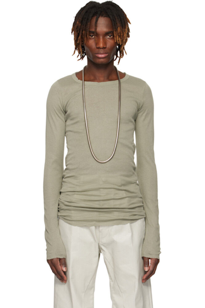 

Футболка LS зеленая Hollywood Rib Rick Owens