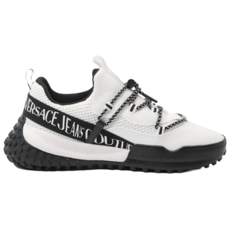 Versace Jeans Couture Низкие повседневные мужские белый кроссовки белого цвета — фото 3