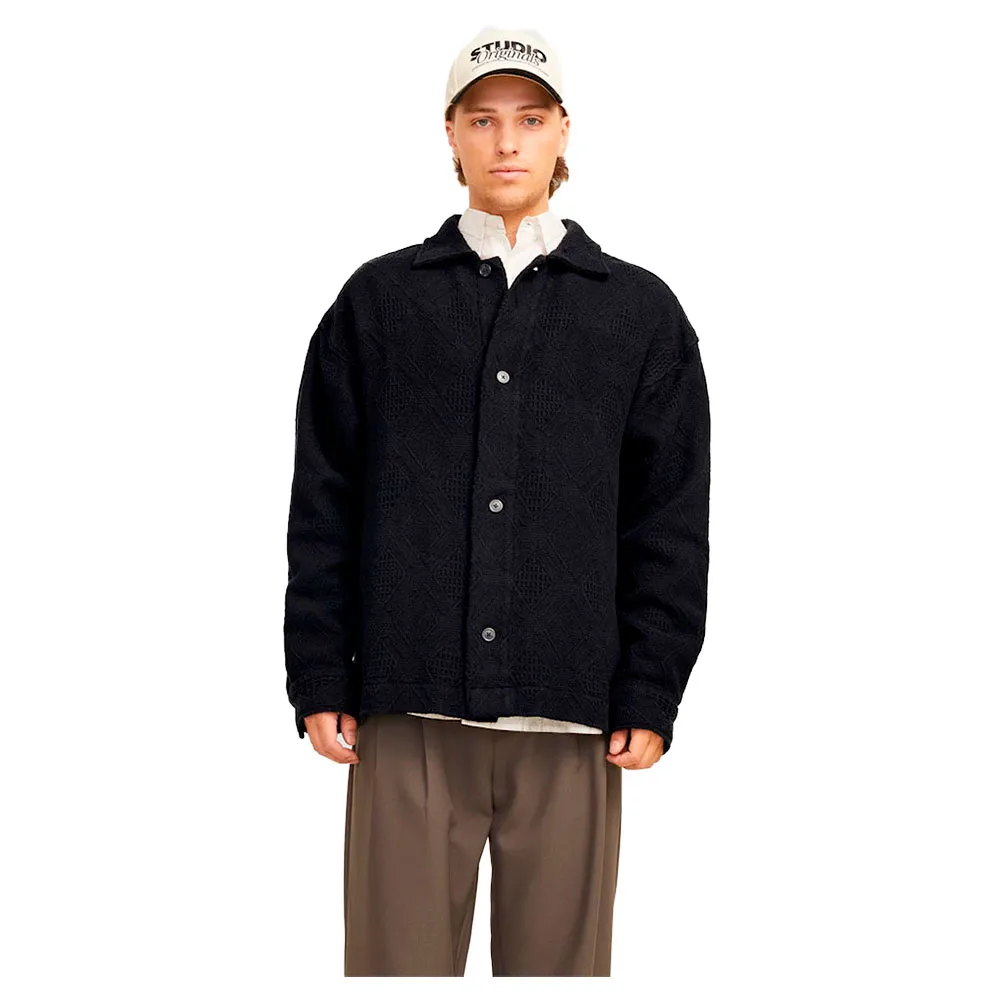 

Верхняя рубашка Jack & Jones Greenpoint Jacquard, черный
