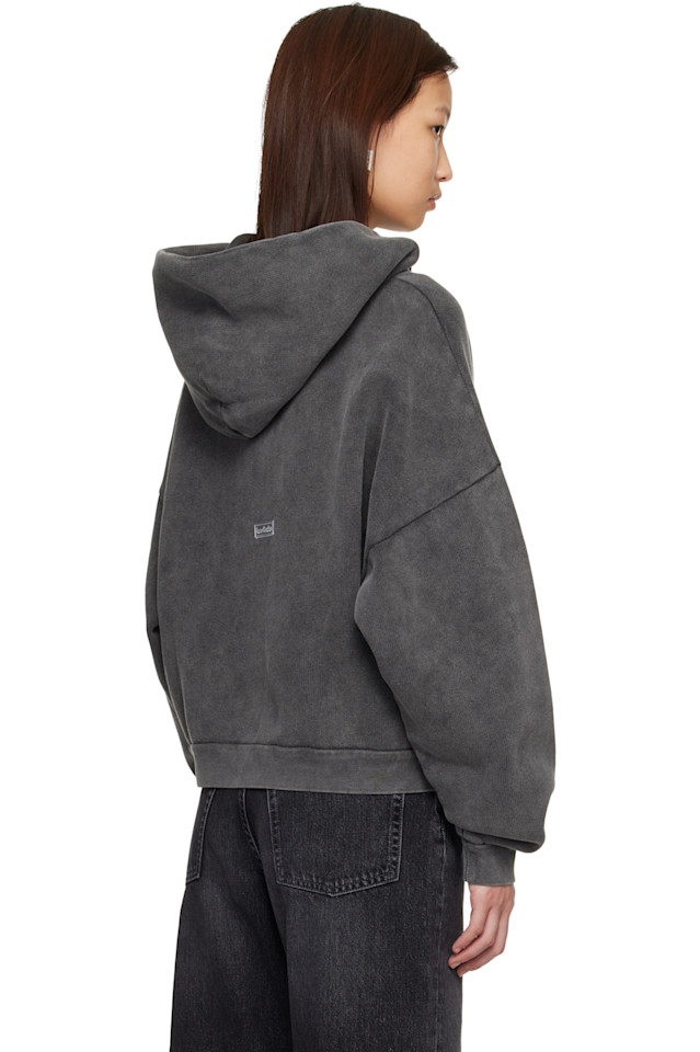 Acne Studios Толстовка с серым логотипом и нашивкой — фото 3