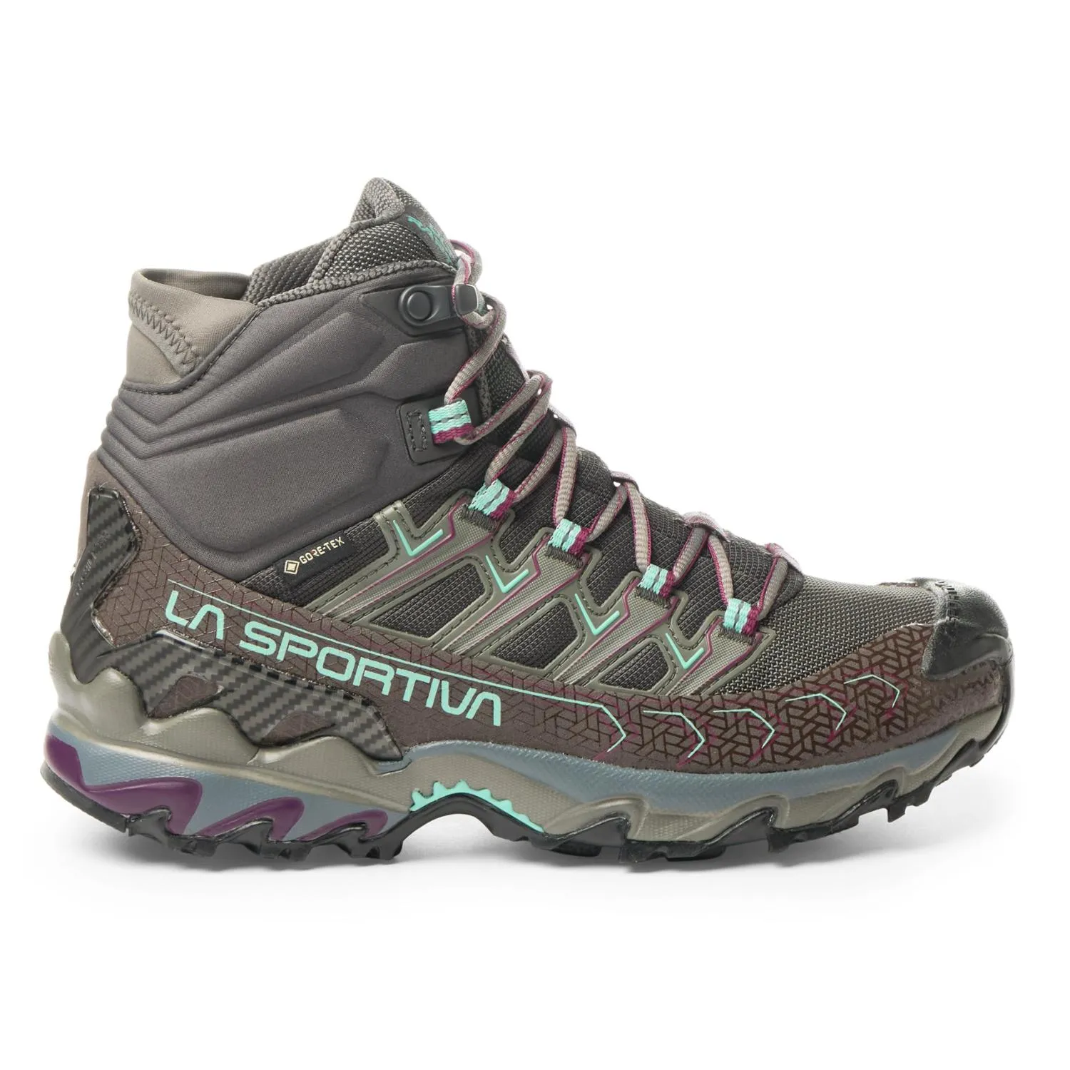 Женские треккинговые ботинки Ultra Raptor II Mid GTX La Sportiva, Carbon/Iceberg