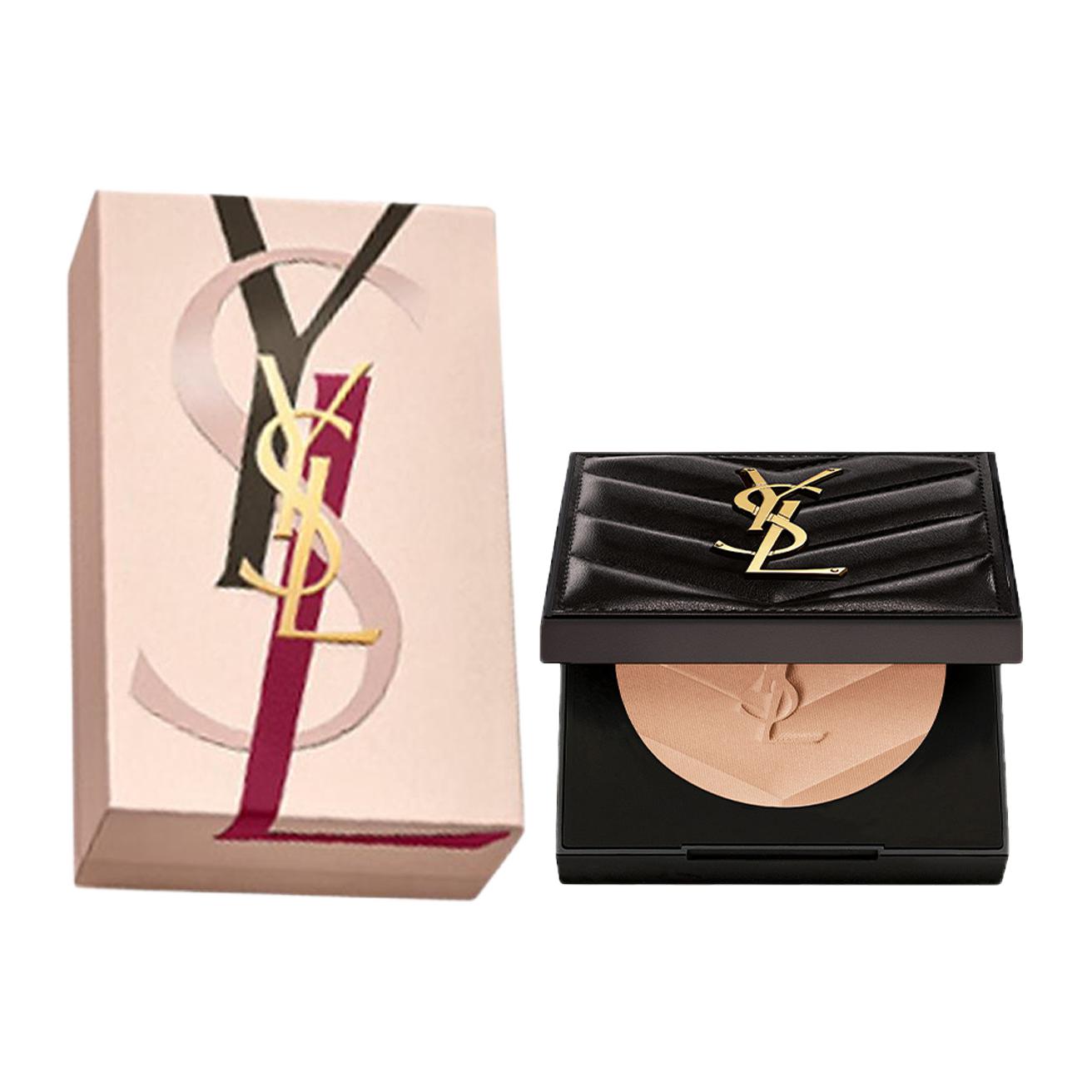 Компактная пудра Yves Saint Laurent All Hours Hyper Finish матирующая, 7,5 г, #Прозрачный — фото 2