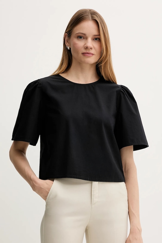 

Хлопковая блузка United Colors Of Benetton, черный