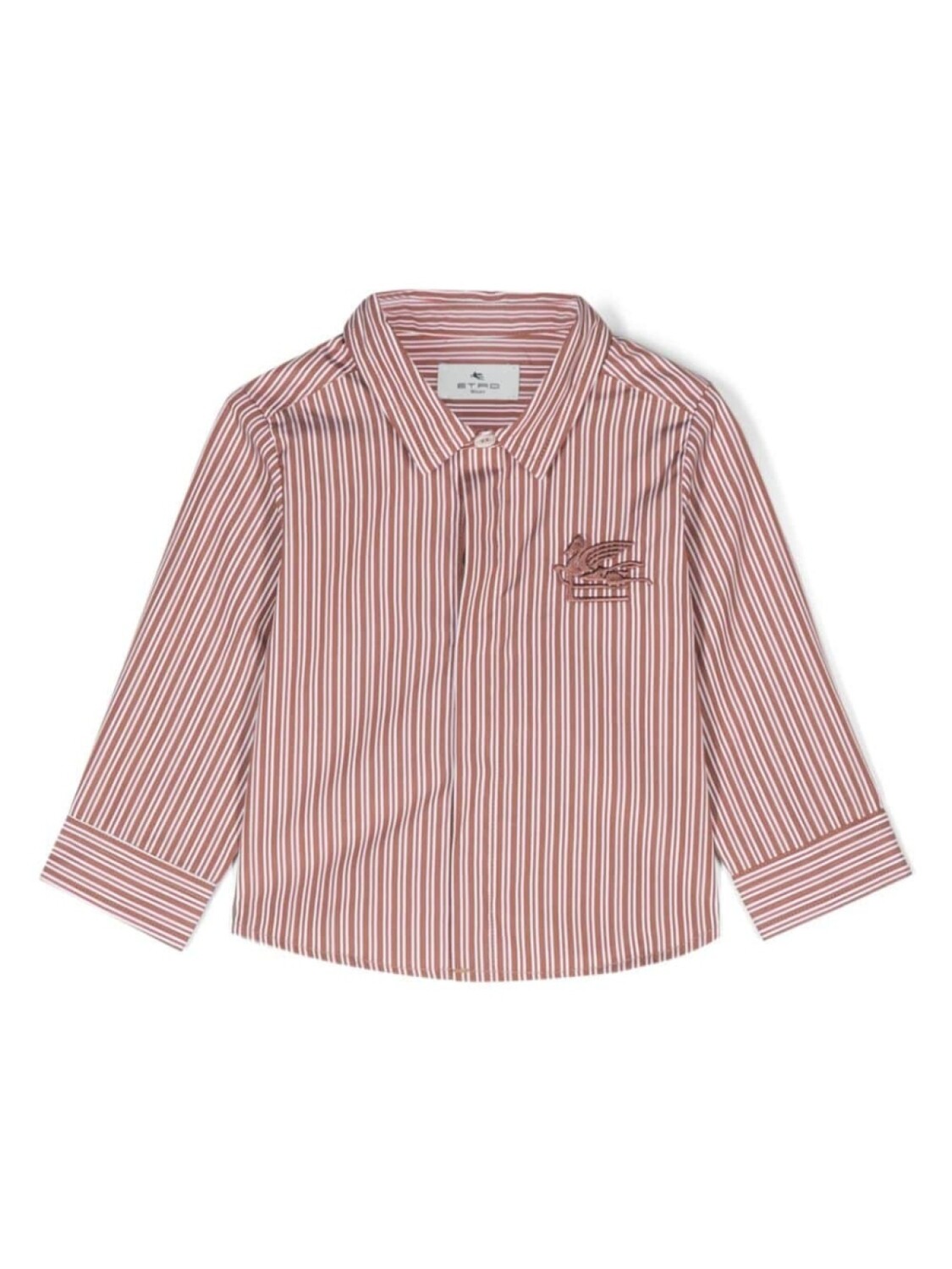 

ETRO KIDS рубашка с мотивом Пегаса, коричневый