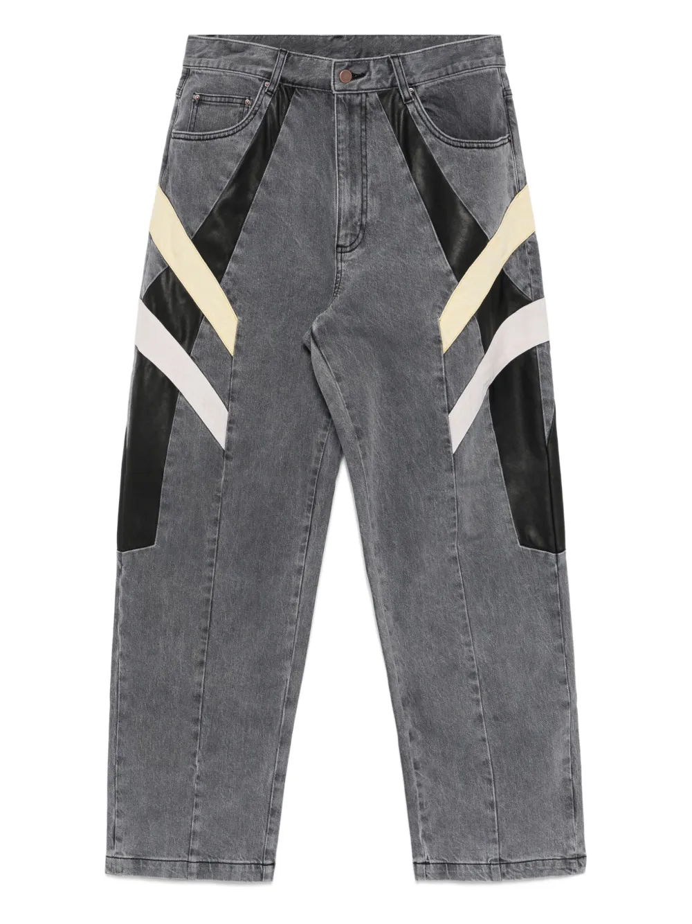 

Спортивные джинсы прямого кроя со вставками CROQUIS, черный