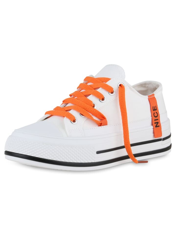 Низкие кроссовки VAN HILL Low Seraphine, цвет weiss orange