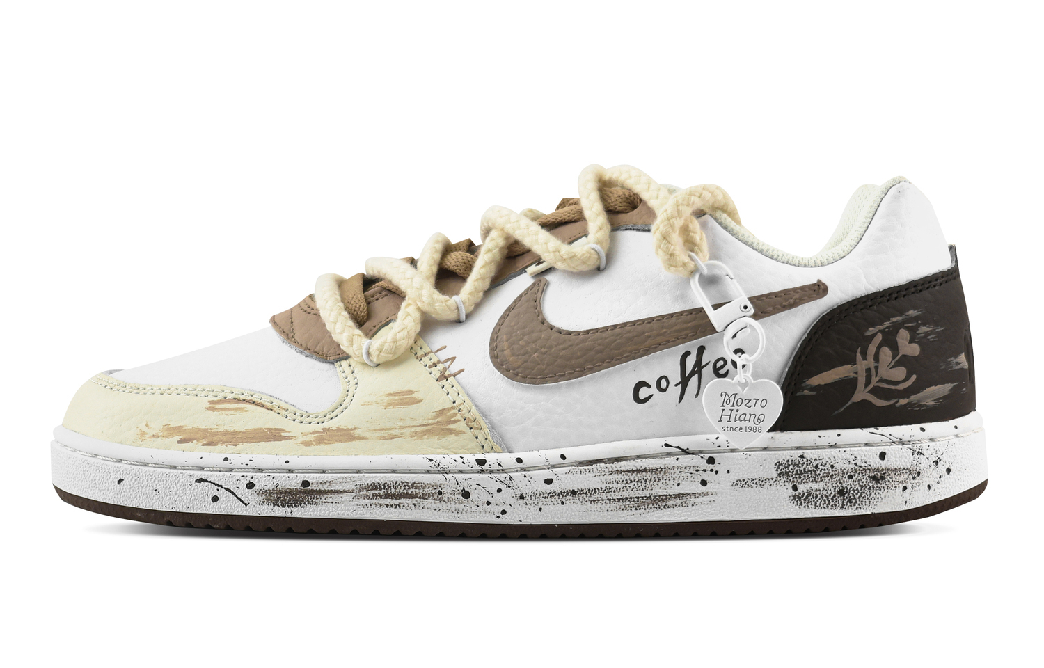 

Кроссовки для скейтбординга EBERNON Coffee Graffiti, устойчивые к истиранию, низкие, мужские Nike, желтый