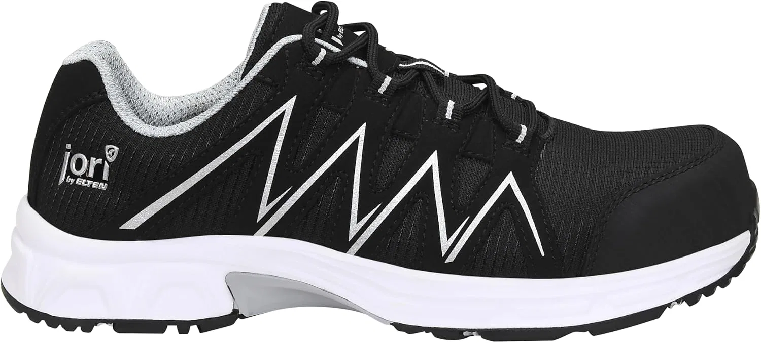 ELTEN Защитная обувь JORI jo_Speedy Black-Silver Low ESD S3 для мужчин и женщин, текстиль, пластиковый носок (легче стального), легкая, спортивная — фото 2