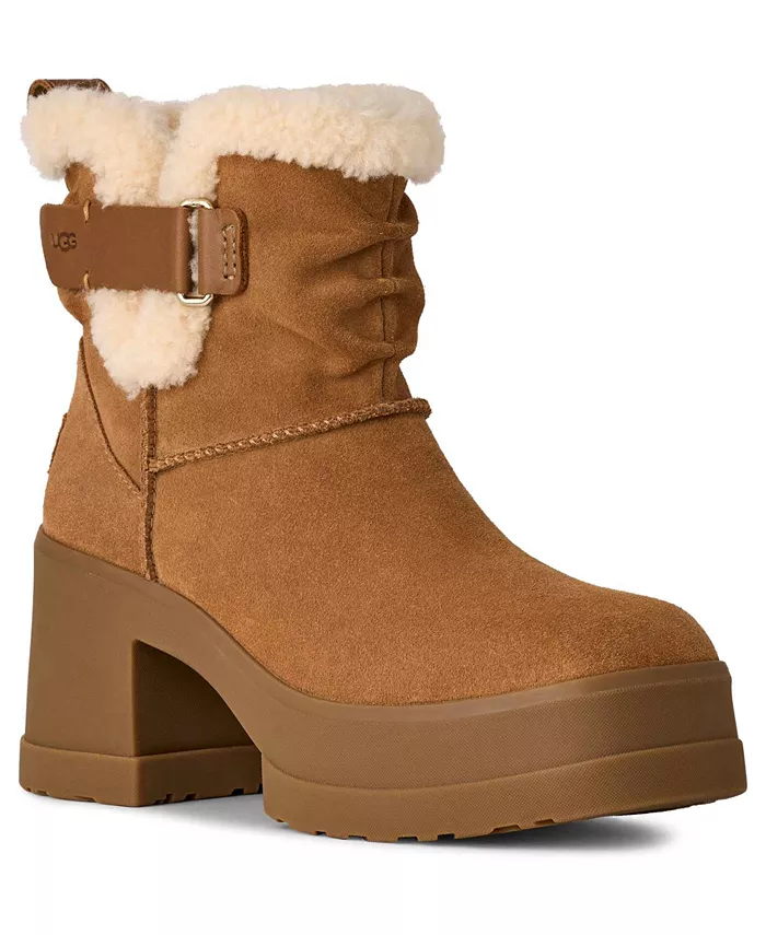 Женские сапоги UGG Moxy Bull On Round Toe Ugg, коричневый