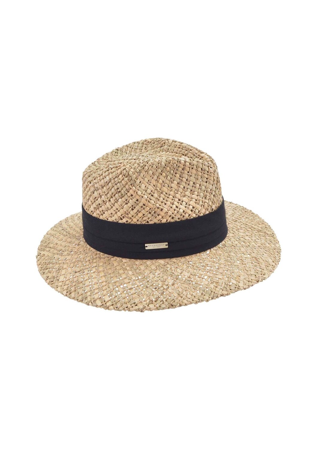 

Федора из водорослей со специальным узором 55225-0 SEEBERGER, цвет Natur Schwarz