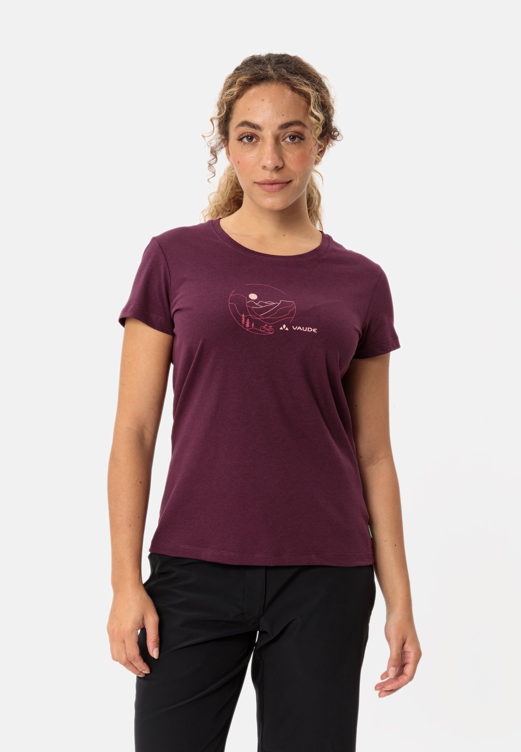 

Футболка с принтом CYCLIST Vaude, цвет Cassis Rose
