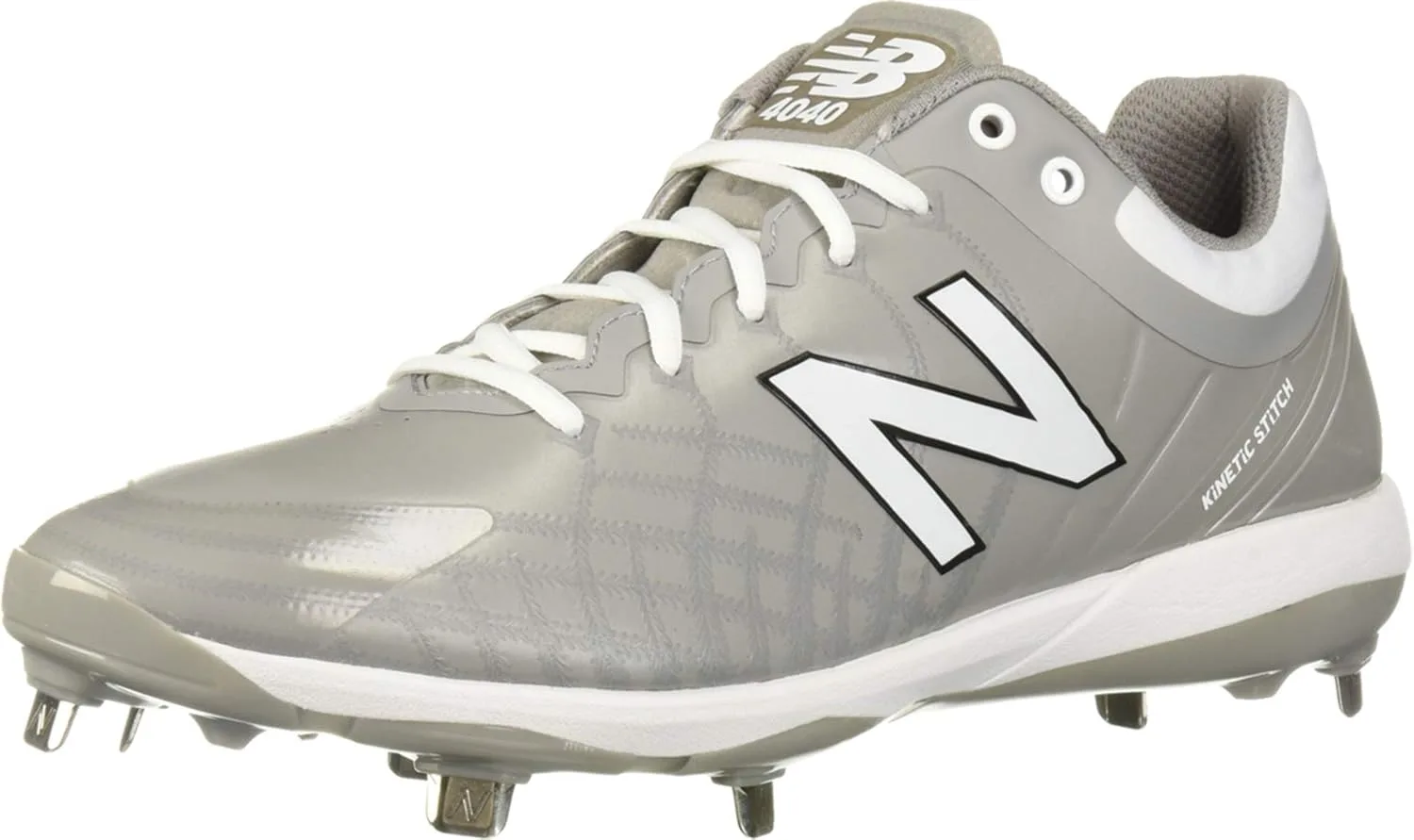 Мужские бейсбольные кроссовки 4040 V5 Metal New Balance, белый/серый