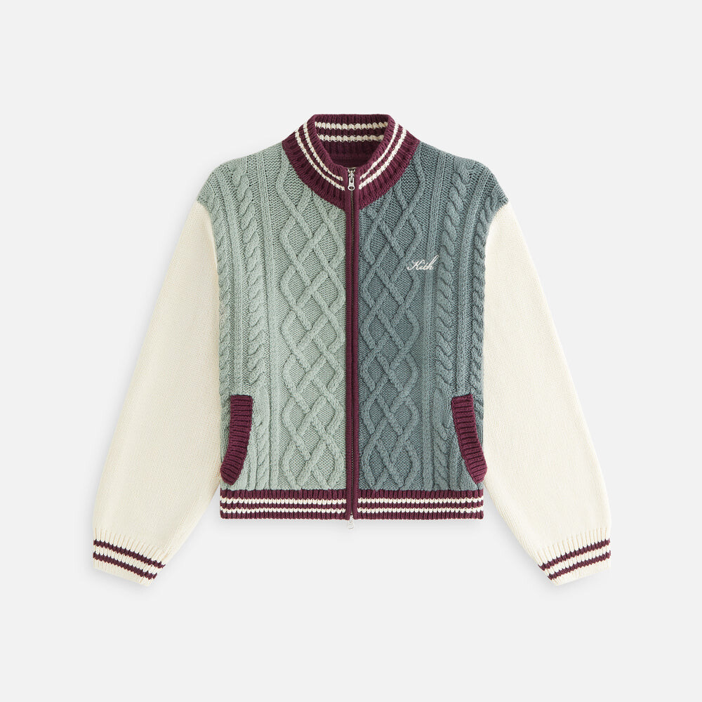 

Куртка Kith Women Wyler Blocked Full Zip Sweater, цвет Virtue