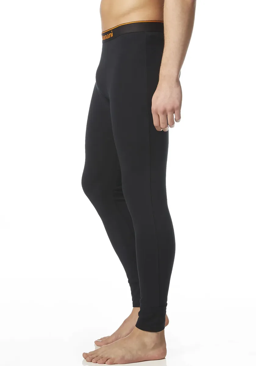 Длинные трусы Bruno Banani "Warm Up" с контрастным поясом с логотипом, черный — фото 4