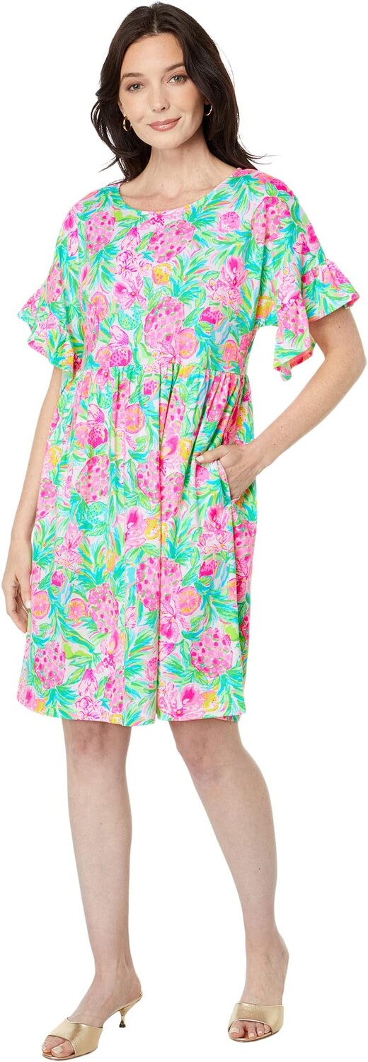 

Платье Lilly Pulitzer Tiltson Short Sleeve Dress, цвет Resort White Pear Necessities