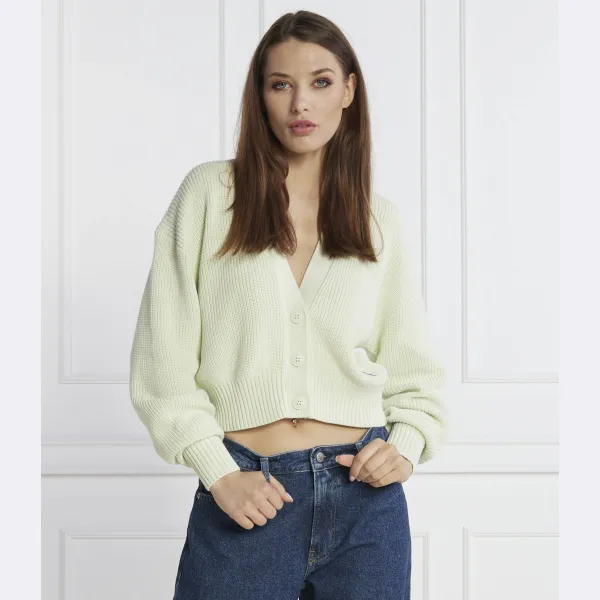 Кардиган стандартного кроя Calvin Klein, зеленый — фото 2