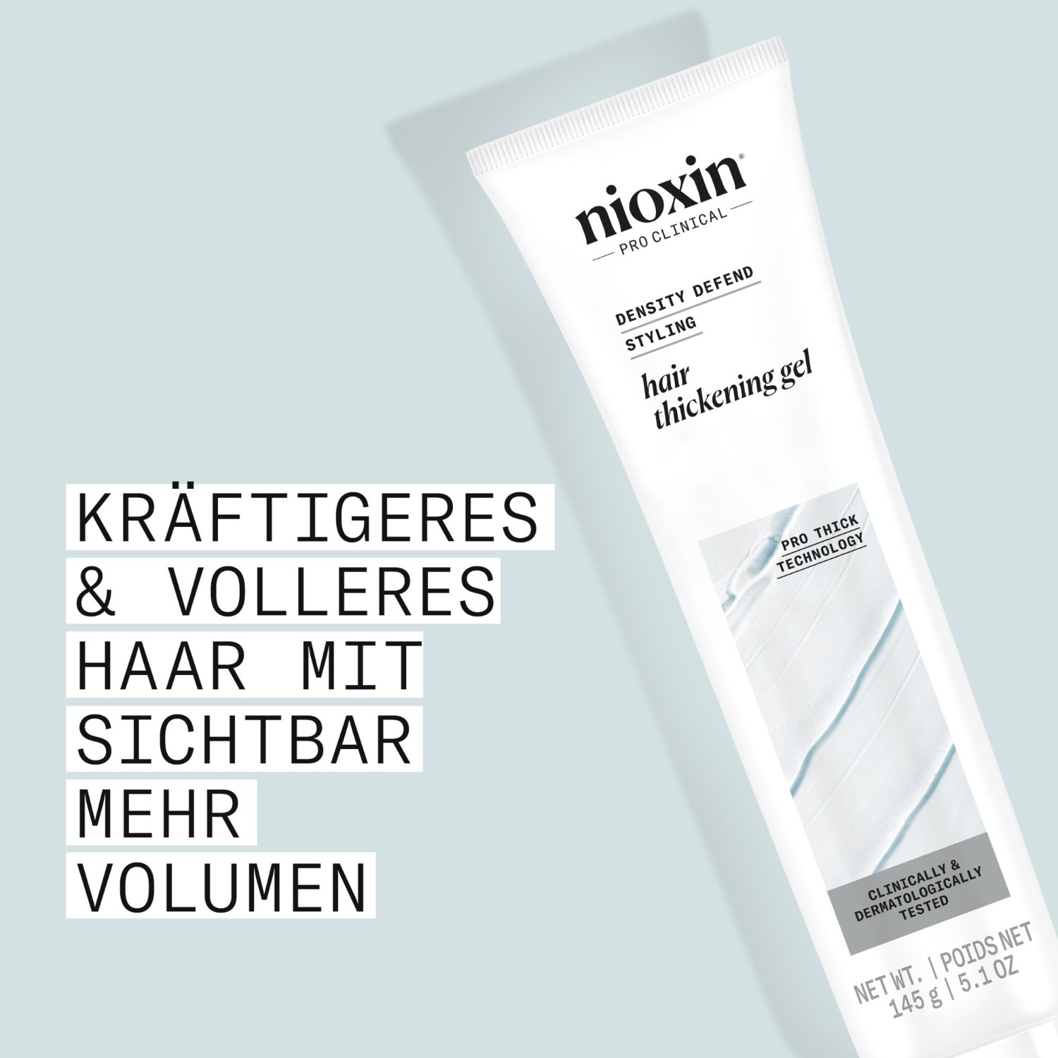 Гель для волос density defend hair thickening gel Nioxin, объем 140 мл — фото 4