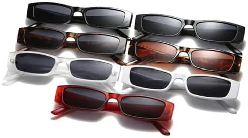 

Модные маленькие прямоугольные солнцезащитные очки для женщин, ретро-солнцезащитные очки для мужчин, защита от УФ-излучения UV400 MTZJH, Transparent Gray