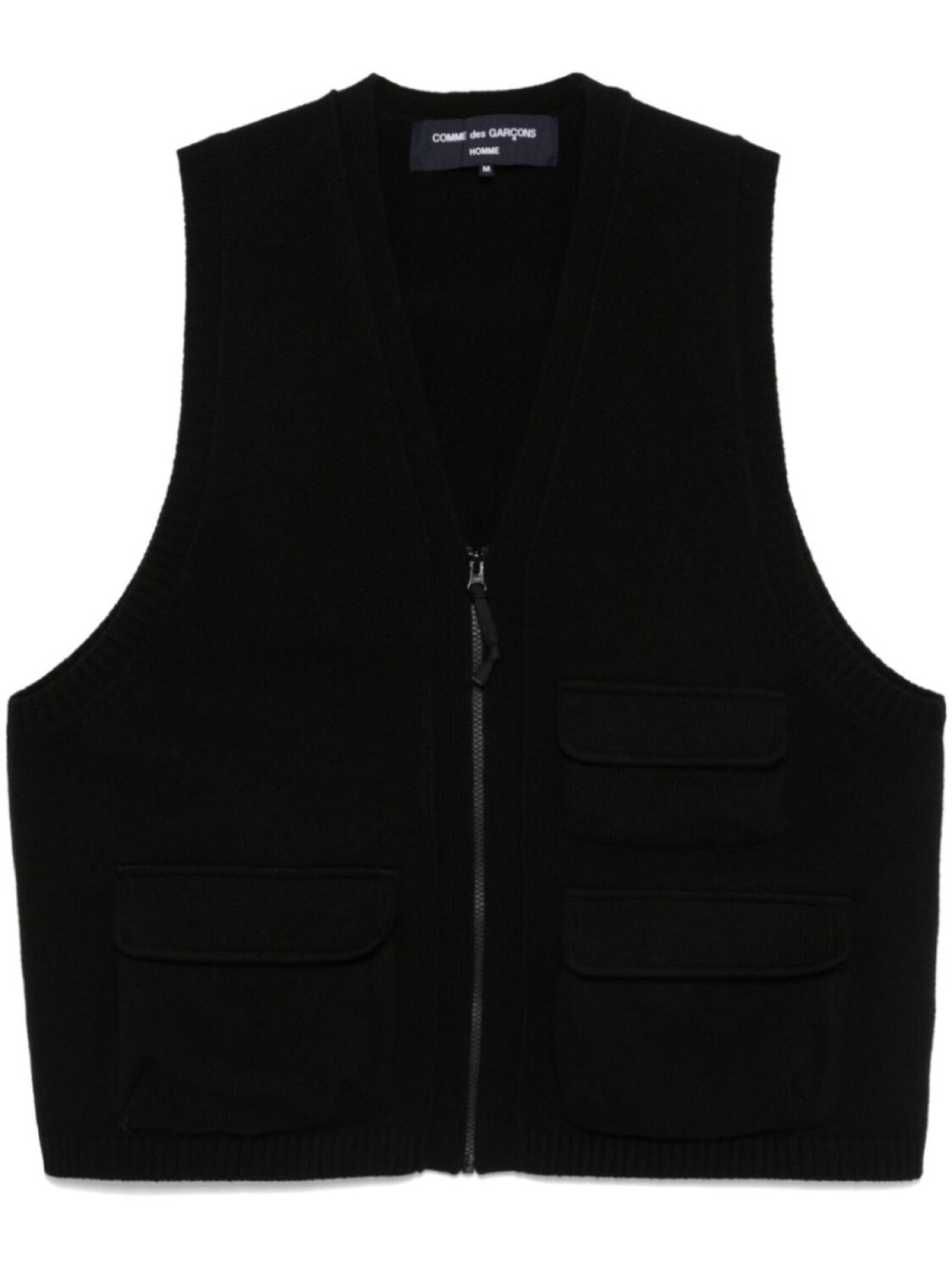 

Comme des Garçons Homme вязаный жилет, черный