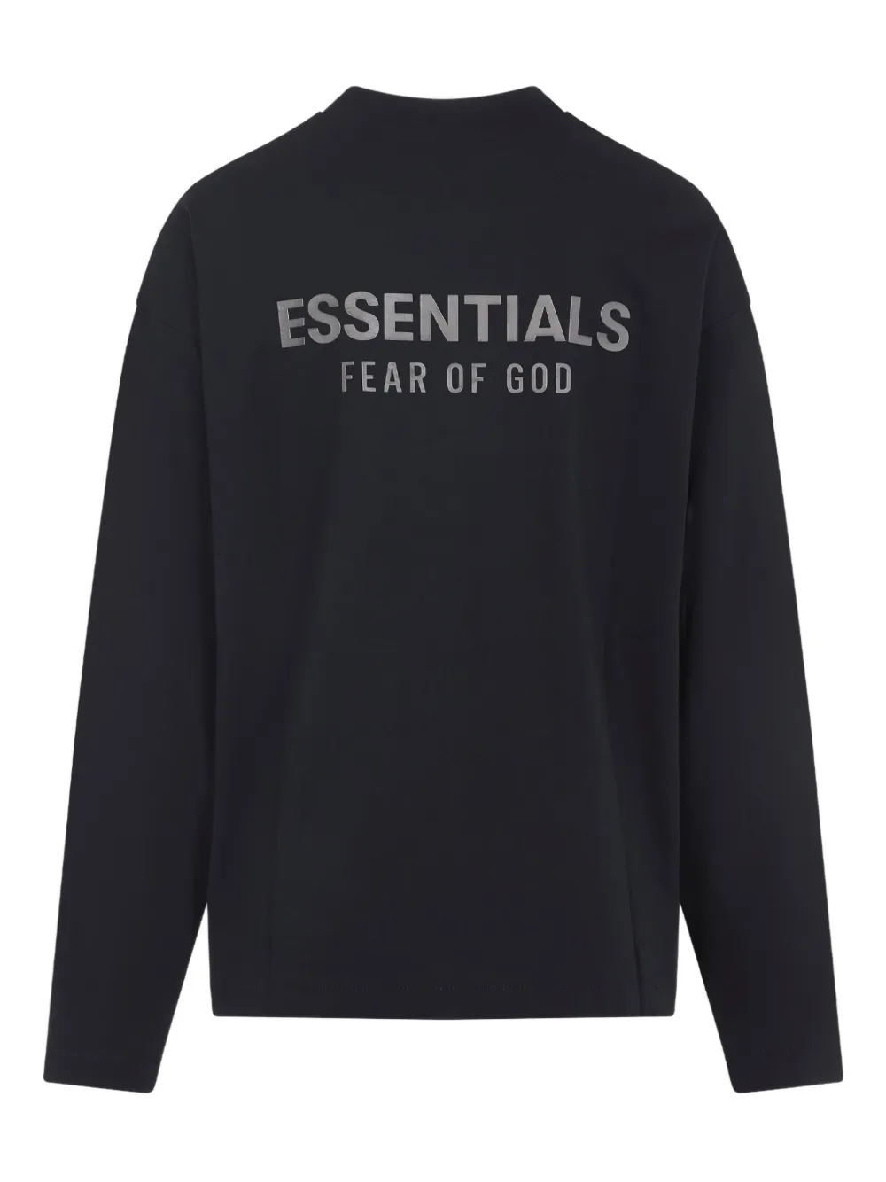 Лонгслив с логотипом на пластине Fear Of God Essentials, черный — фото 2