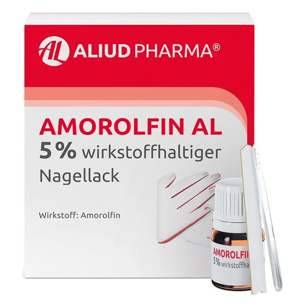 Лак для ногтей ALIUD PHARMA Amorolfin AL 5% от грибка, 3 мл Al Aliud Pharma
