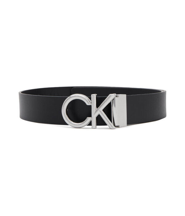

Ремень мужской Calvin Klein кожаный с монограммой, черный