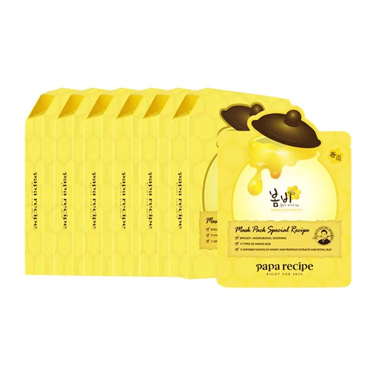 Маска для лица Papa Recipe — Bumblebee Honey увлажняющая и успокаивающая, , *10 Tabs/Box*6 Boxes, 25 г