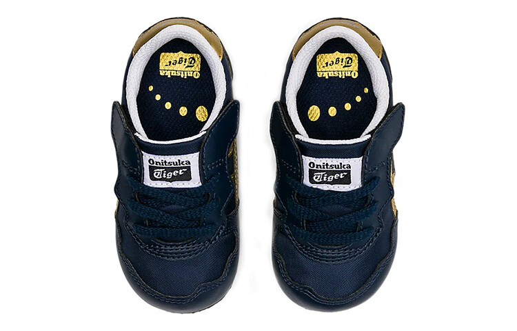 Кроссовки Onitsuka Tiger Serrano Toddler Shoes TD Low-top Navy / Yellow — фото 3
