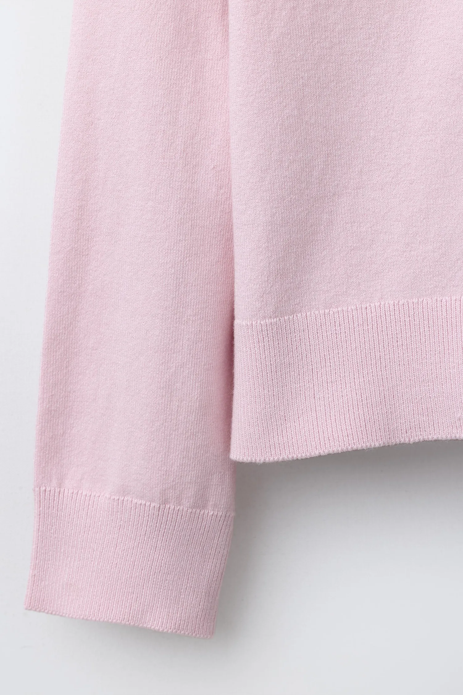 Однотонный вязаный кардиган Zara, розовый — фото 4