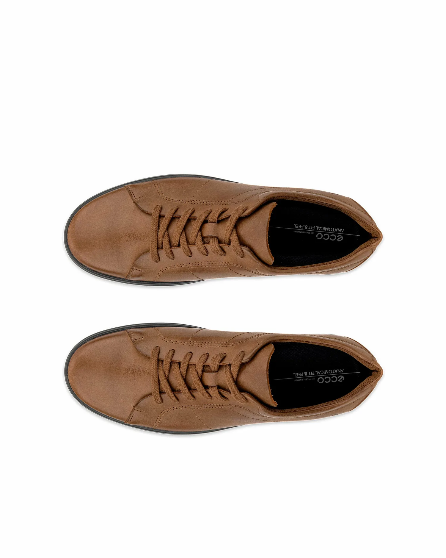 Кроссовки ECCO Classic, натуральная кожа, мужские повседневные кроссовки, CAMEL — фото 4