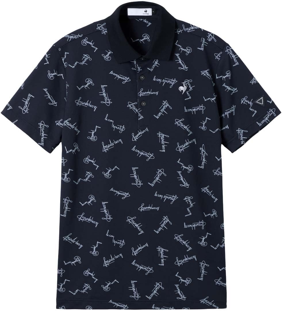 

Мужская поло-рубашка Le Coq Sportif LG5FHS11M с коротким рукавом и воротником, с графическим логотипом, влагоотводящая, быстросохнущая, с защитой от УФ-излучения, для игры в гольф, темно-синий