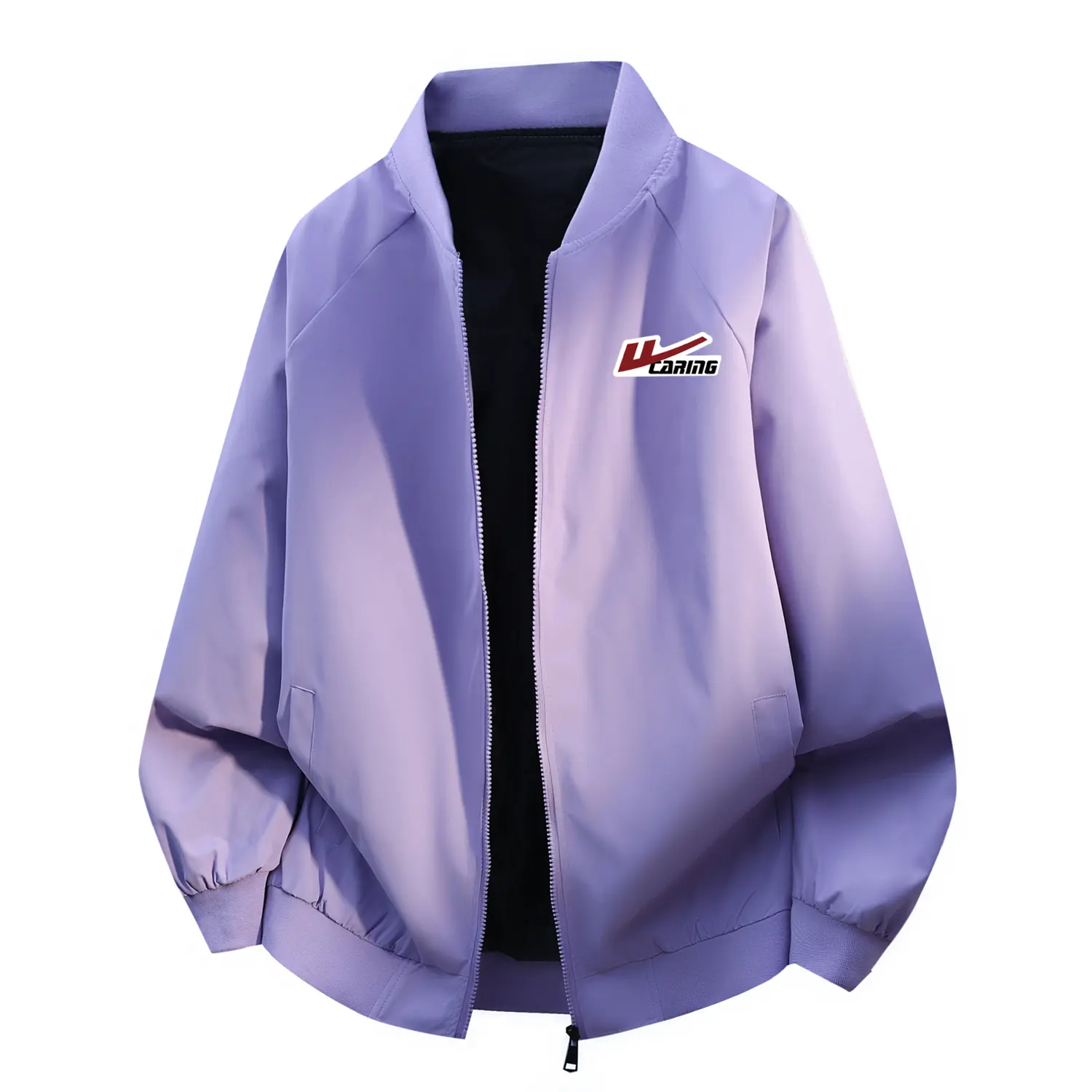 

Куртка Unisex Baseball Collar Moderate WARRIOR, светло-фиолетовый (diy badge)