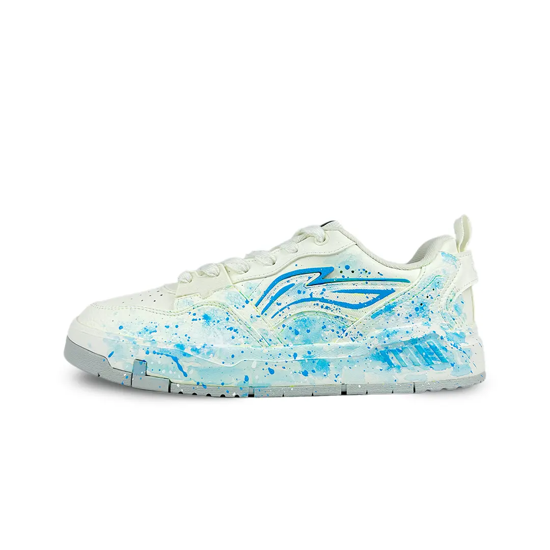 

Мужские низкие кроссовки для скейтбординга Yuan Chu LINING, White Blue