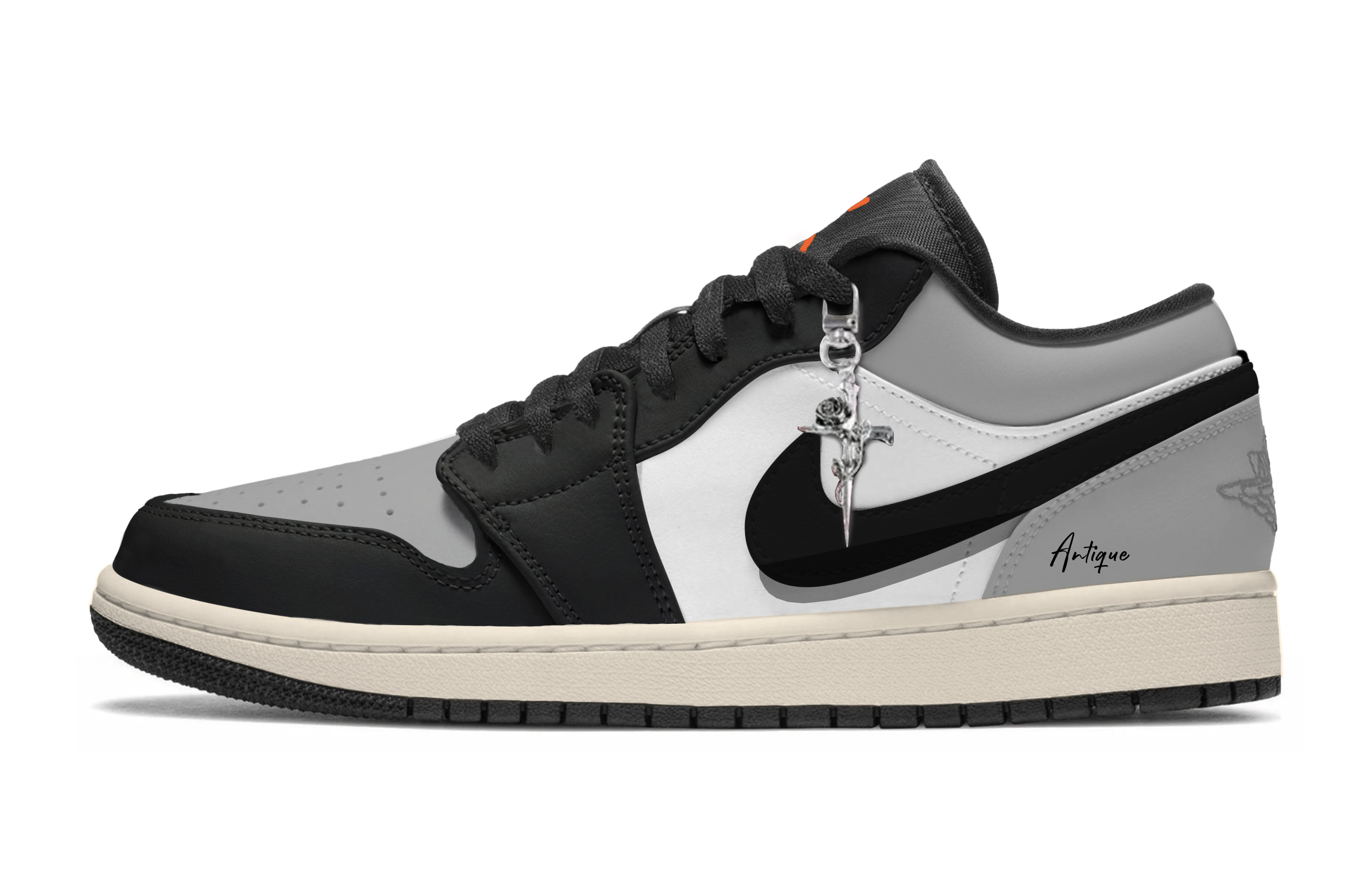 

Jordan Кроссовки Air 1 Mirage Abrasion Resistant Low top Vintage Basketball Shoes Unisex Gray