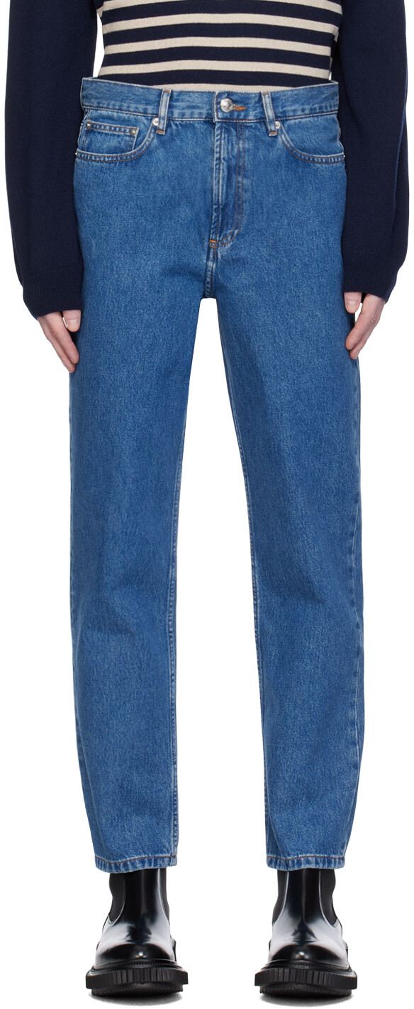 

Синие джинсы Мартин A.P.C., цвет Washed indigo