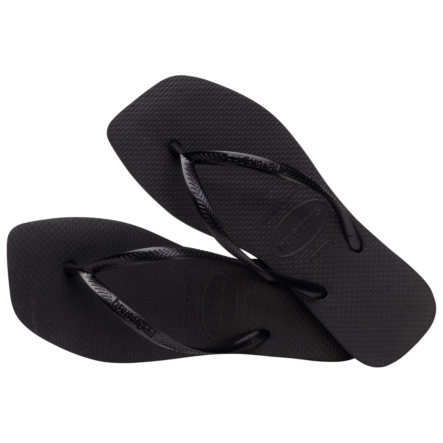 Сандалии Havaianas Women's Slim Square, черный — фото 4