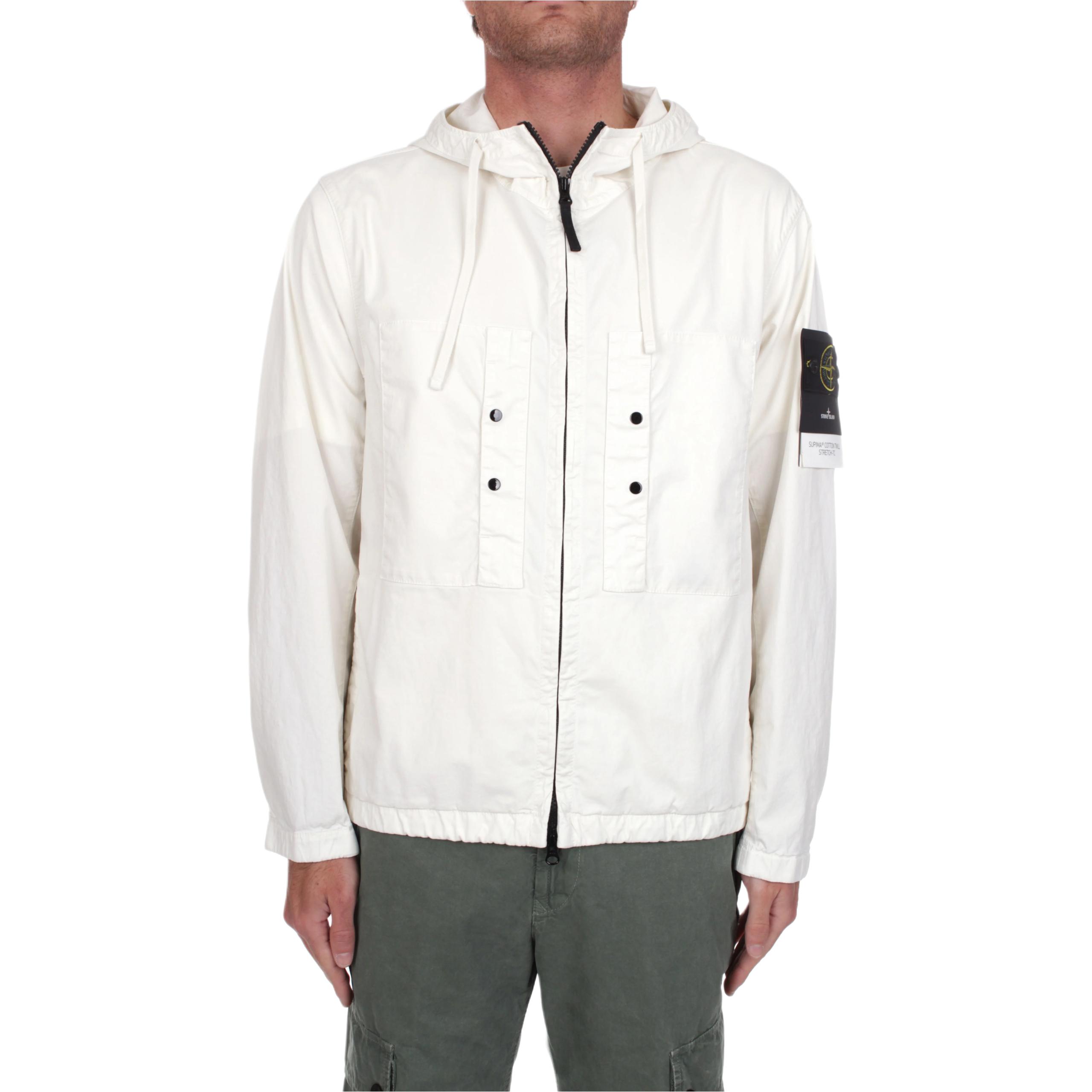 

STONE ISLAND Куртка с кулиской и компасом, Ivory