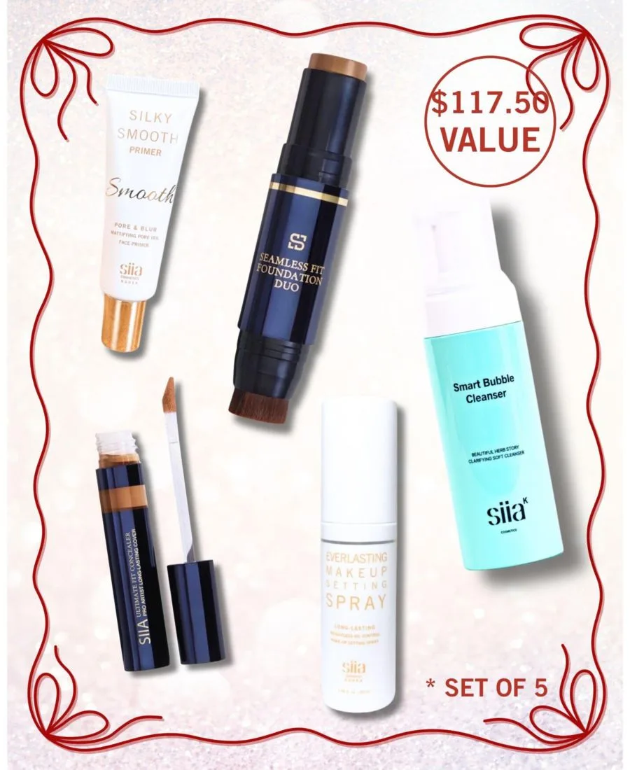 Набор из 5 предметов "Идеальная база" SIIA Cosmetics, Chestnut
