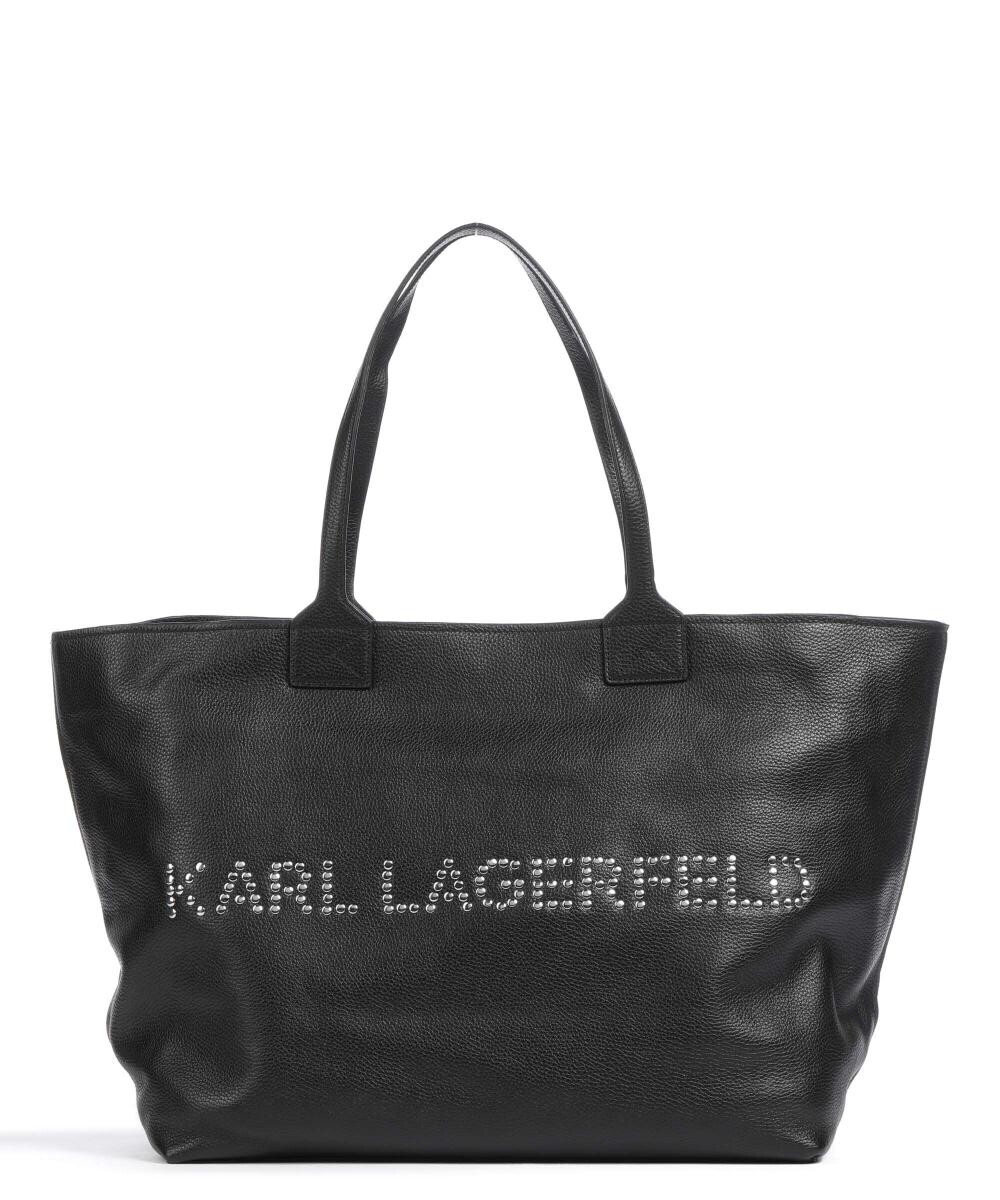 

Зернистая яловая кожа покупателя Signature 2.0 Karl Lagerfeld, черный
