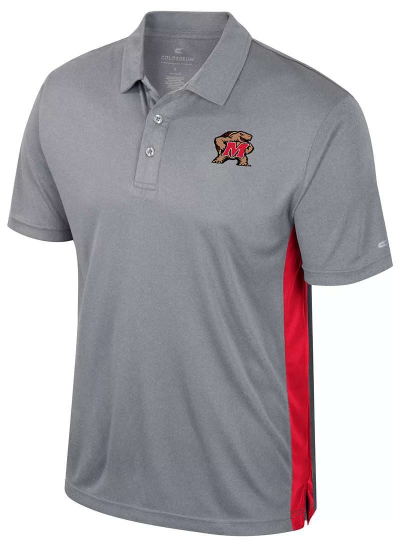 

Мужская футболка-поло Colosseum Maryland Terrapins Heather Grey